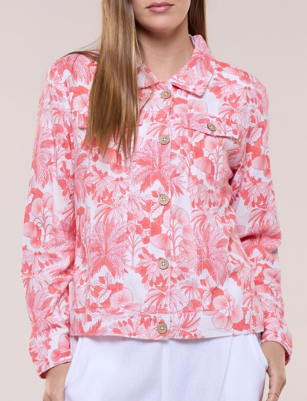 Camperita Lino CORAL/MULTI