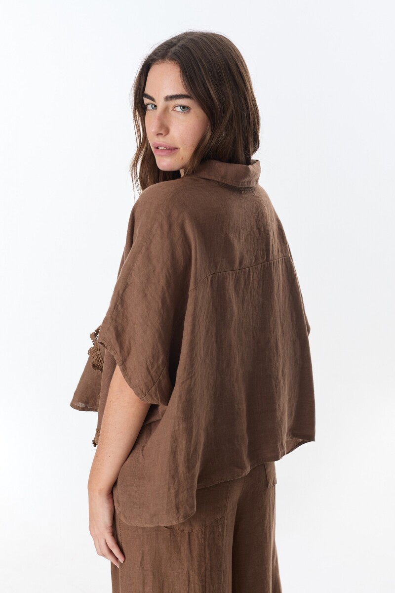 Camisa Zennon Chocolate
