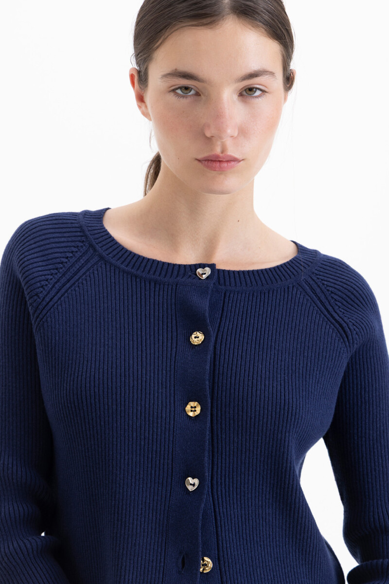 CARDIGAN LUNA Azul Marino