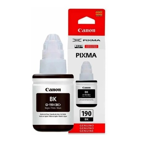 Botella De Tinta CANON GI-190 Negro 135Ml Botella De Tinta CANON GI-190 Negro 135Ml