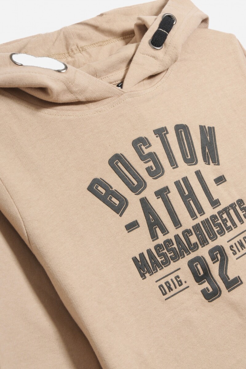 Buzo estampado BEIGE