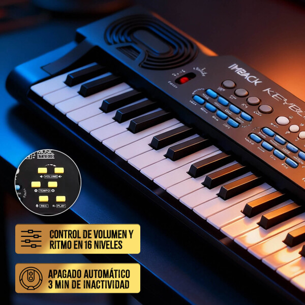 Organo Musical Teclado Piano Electrico Instrumento 37 Teclas Tonos Ritmos Con Microfono Imback Organo Musical Teclado Piano Electrico Instrumento 37 Teclas Tonos Ritmos Con Microfono Imback