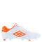 Championes de Fútbol 11 Hombre Umbro Touch FG Blanco - Anaranjado