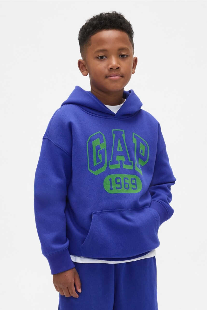Canguro Logo Gap Baggy Niño Royal Gem