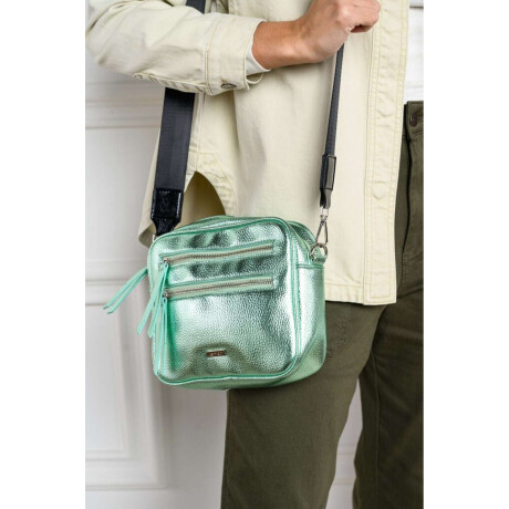 Cartera Metalizada Menta