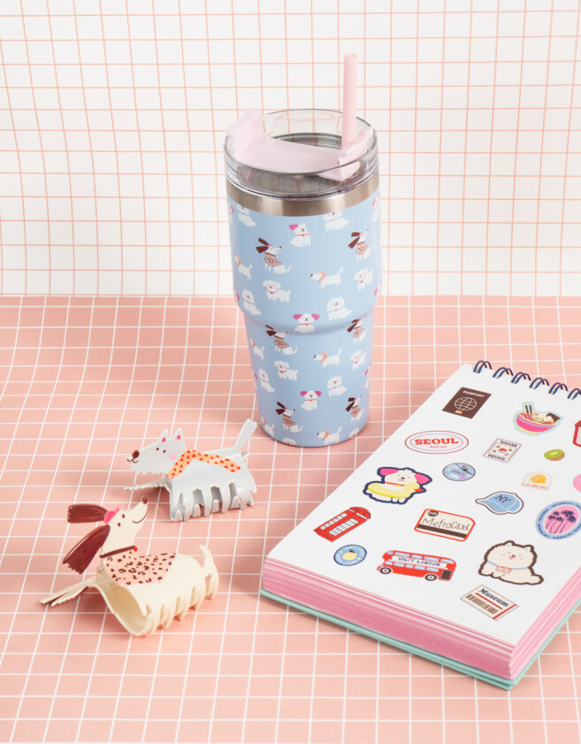 Accesorios Cocina Acero Vaso Térmico Estampado - Combinacion Multicolor