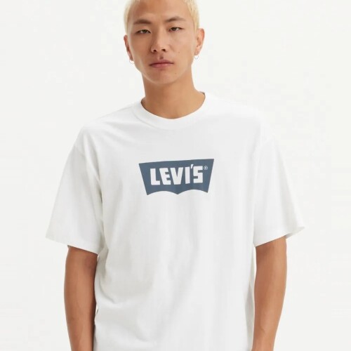 Remera Hombre M/Corta Alg.Levi's Blanco