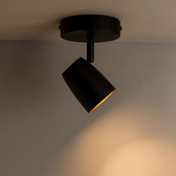 Aplique tipo spot, metálico, negro 1xGU10 IX9772