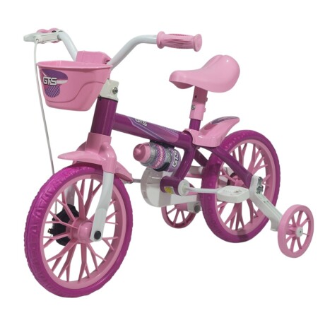 Bicicleta De Paseo Gts ARO12-GTS Rodado 12 Con Botella Ub ROSADO