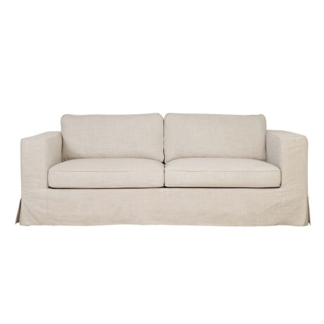SOFÁ CON FUNDA DESMONTTABLE 3 CUERPOS TELA-Y-MADERA NATURAL-BEIGE CHARLIE NATURAL