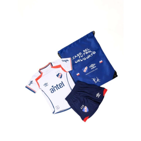 Conjunto Junior Set Camiseta Oficial Oficial 2025 de Niños Blanco