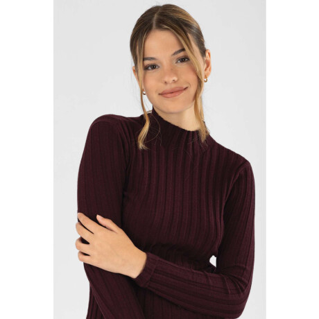 Polera tote Bordeaux