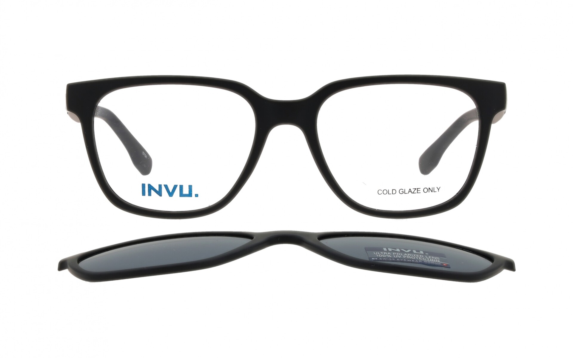 INVU Clip-On 42501C col M.Black Pol 