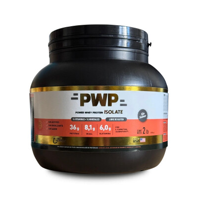 Cibeles Nutrition PWP Whey Protein Isolate – Sin sabor – 908 g (2 lb) Pwp Whey Protein S/sabor 2lb