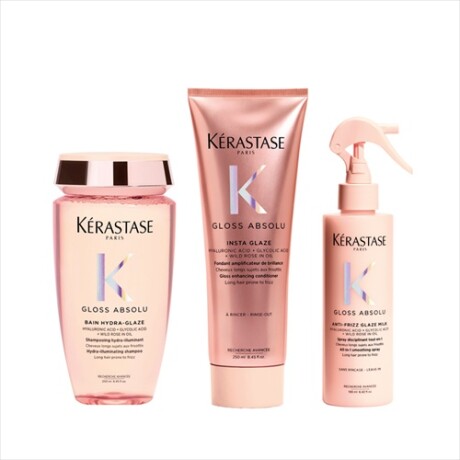 Kérastase Gloss Absolu Bain Hydra-Glaze + Fondant Insta Glaze 250 ml + Spray 190 ml Kérastase Gloss Absolu Bain Hydra-Glaze + Fondant Insta Glaze 250 ml + Spray 190 ml