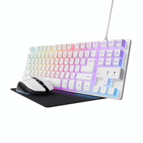 Combo Gaming Mouse Teclado Y Mouse Pad TRUST GXT794W Combo Gaming Mouse Teclado Y Mouse Pad TRUST GXT794W