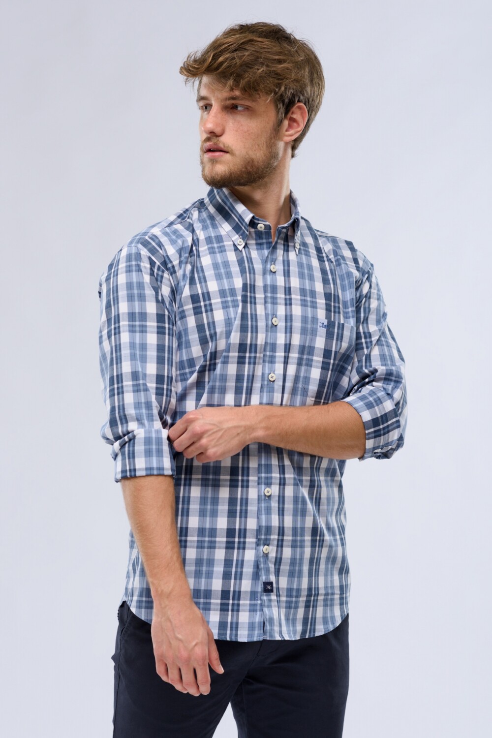 CAMISA CUADROS Azul