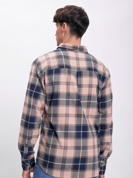 Camisa cuadros Azul Marino