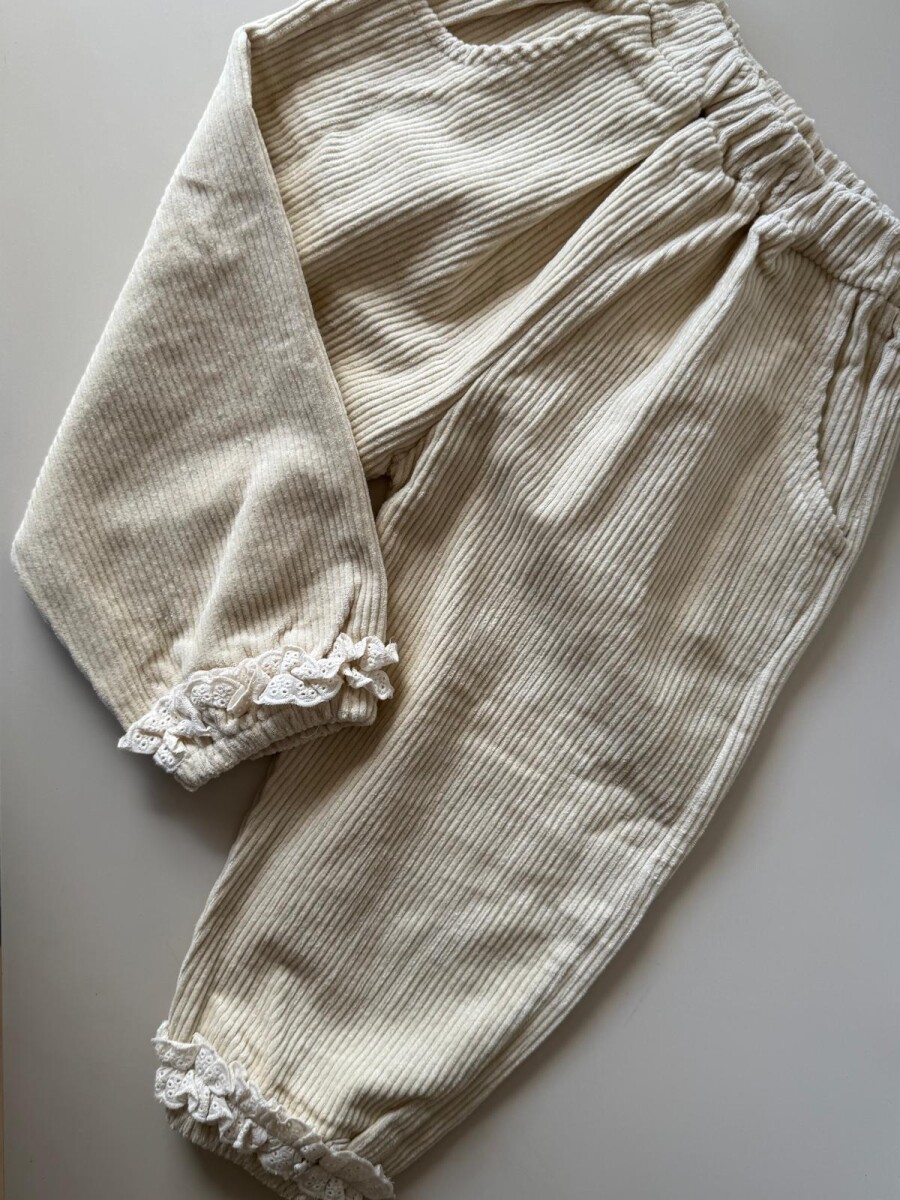 Pantalon Pana Puntilla 