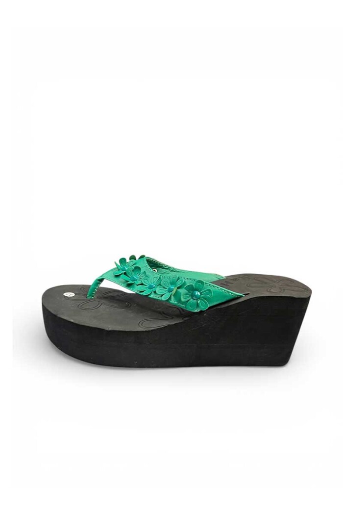 OJOTA PLATAFORMA FLORES Verde