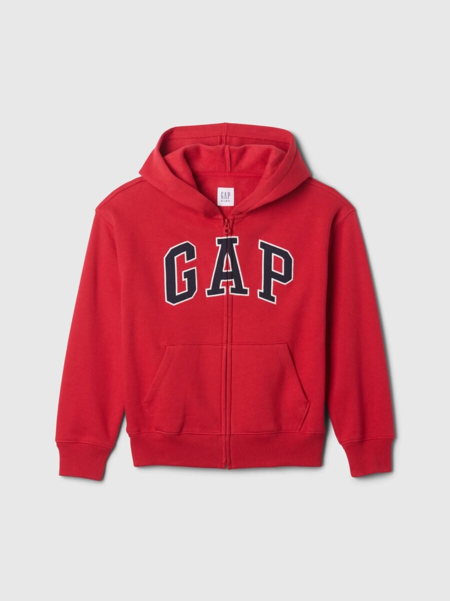 Canguro Con Cierre Logo Gap Niño - Modern Red 
