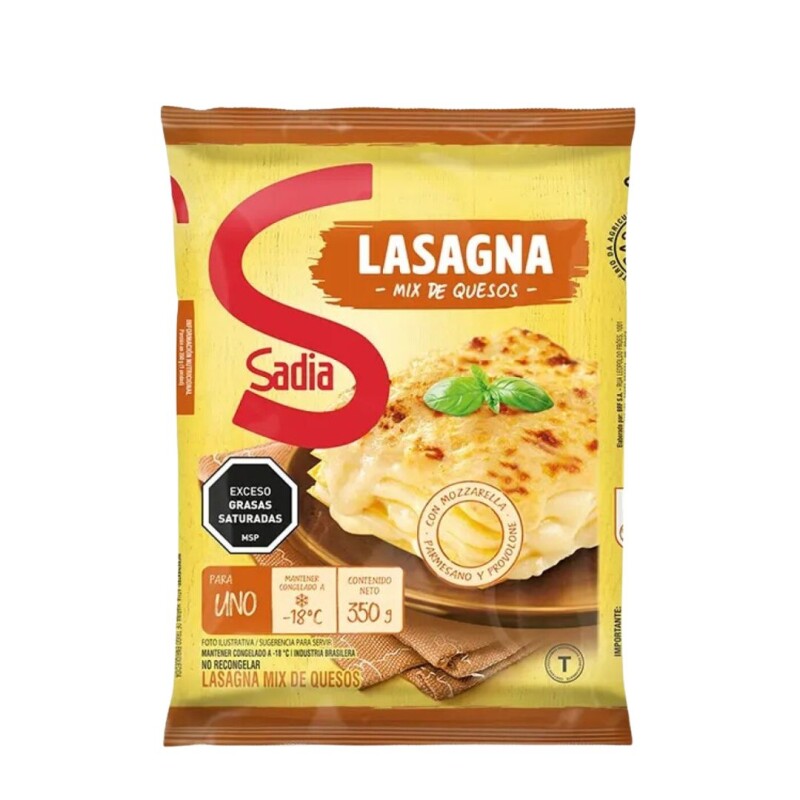 LASAGNA MX DE QUESOS 350 GRS (INDIVIDUAL) LASAGNA MX DE QUESOS 350 GRS (INDIVIDUAL)