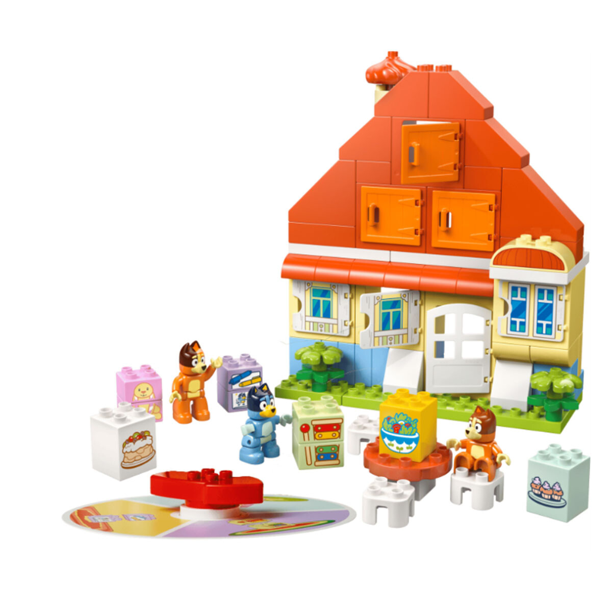 Bluey Casa Familiar con Juego de Memoria Lego 
