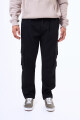 Pantalon de gabardina Durazno Negro