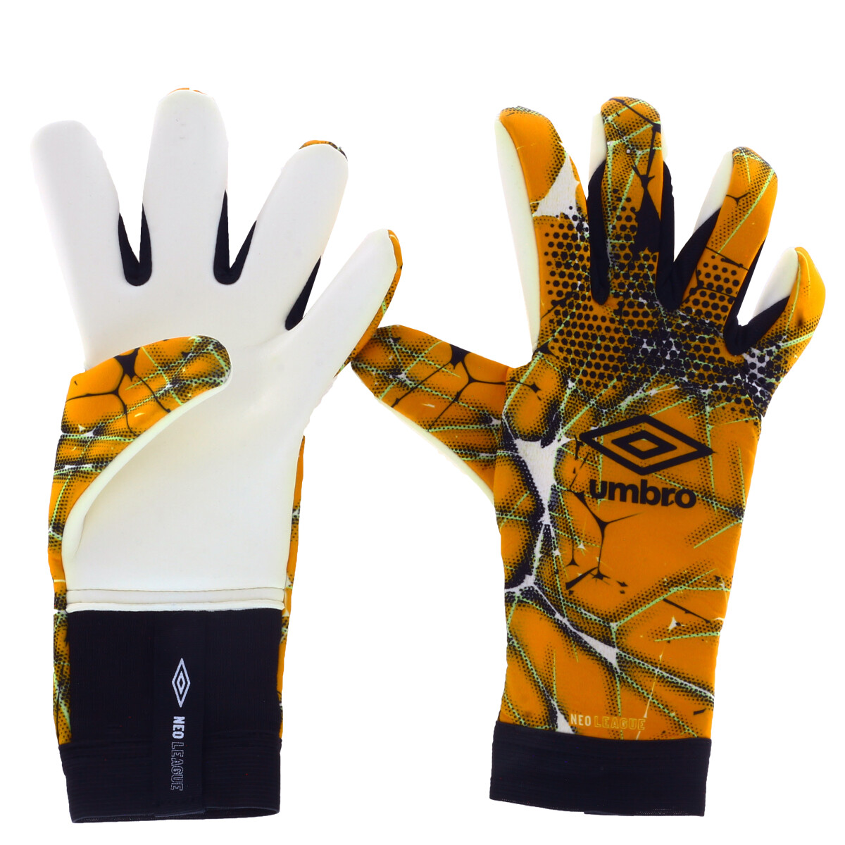 Guantes Umbro Neo League - Anaranjado - Negro 