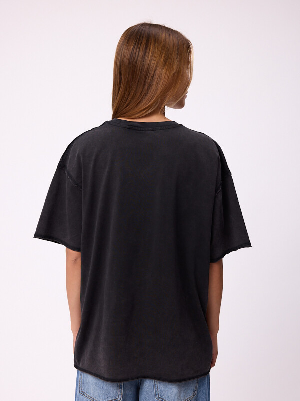 T-SHIRT CECILLE RUSTY Negro