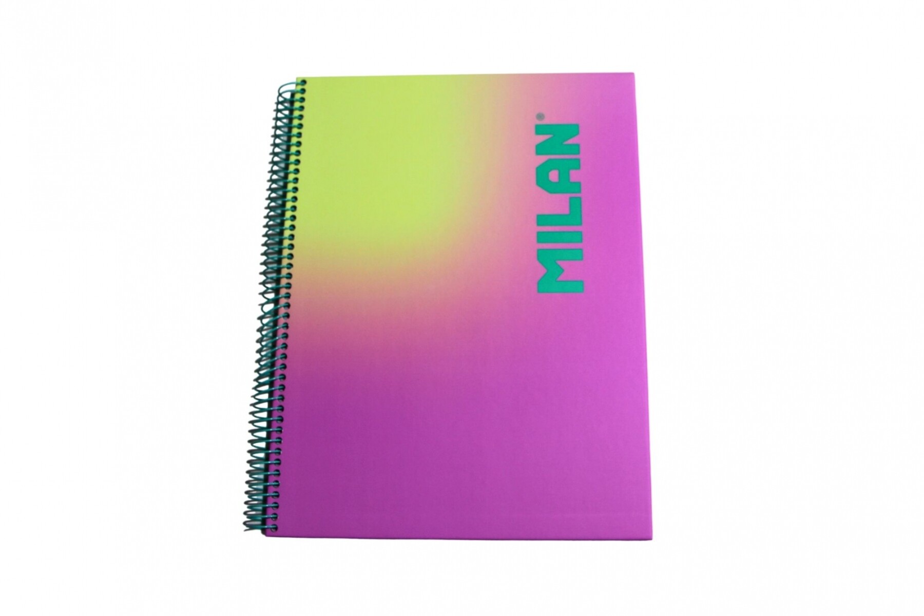 CUADERNO MILAN SUNSET CON ESPIRAL TAMAÑO A4 DE 90 HOJAS RAYADO 