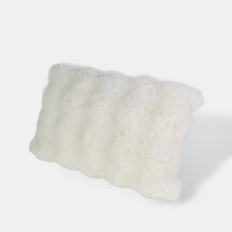 COJIN RECT FELPUDO BLANCO 30X50CM Unica