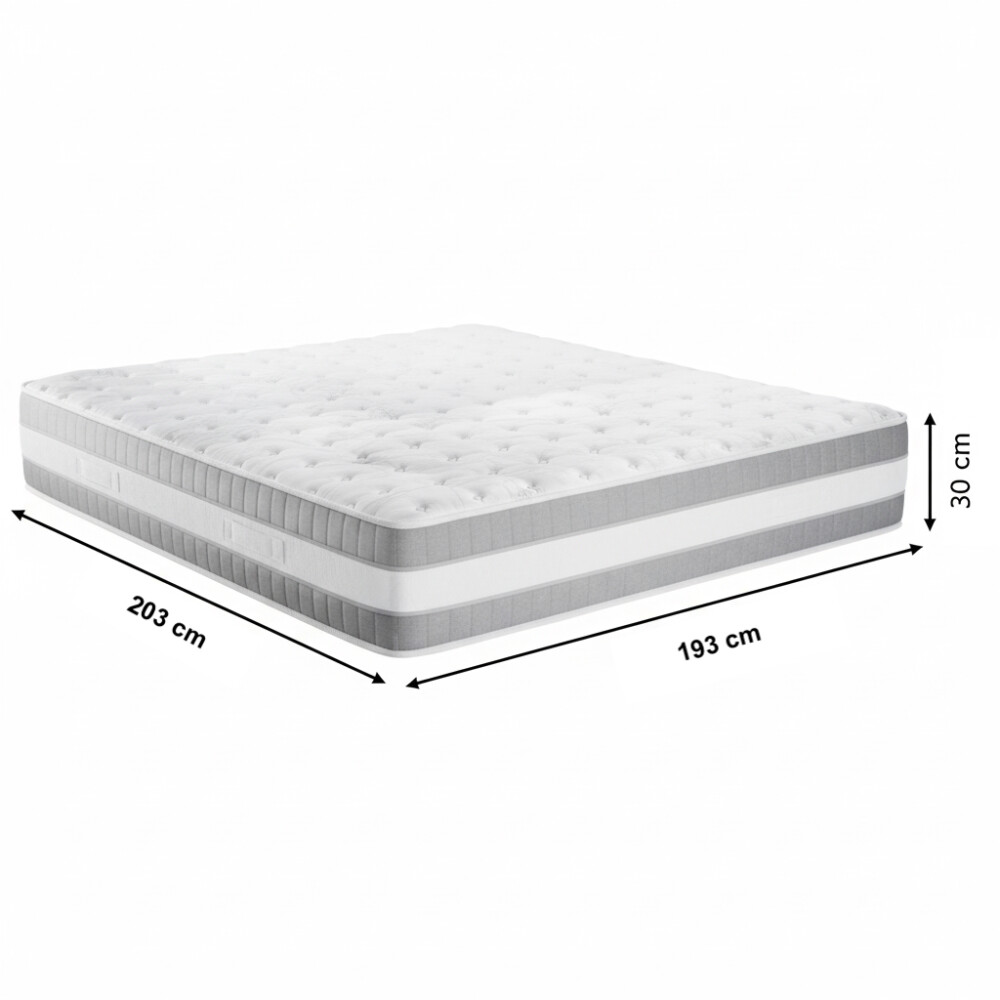 Colchón king size espuma resortes 30 cm Colchón king size espuma resortes 30 cm