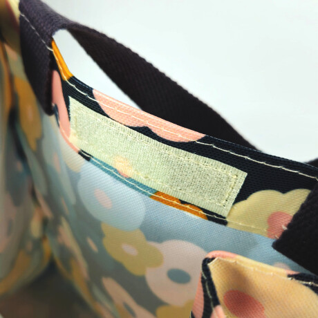 Lunchera con velcro con asa Azul