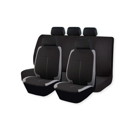 Cubreasiento Negro Y Gris De Tela 9 Piezas Cubreasiento Negro Y Gris De Tela 9 Piezas