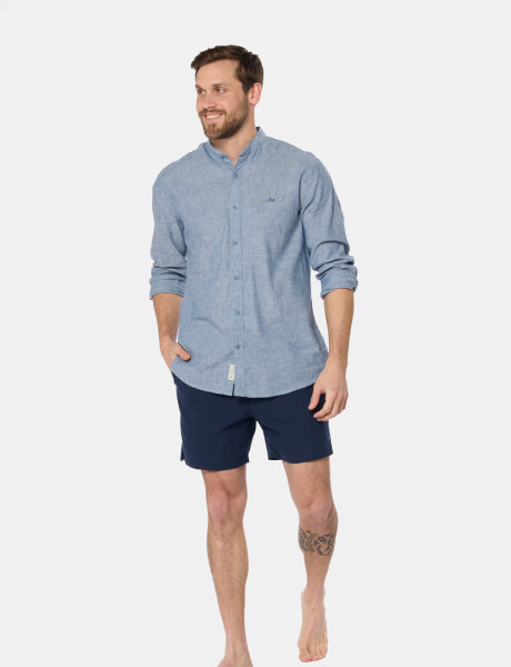 SHORT DE BAÑO LISO Azul