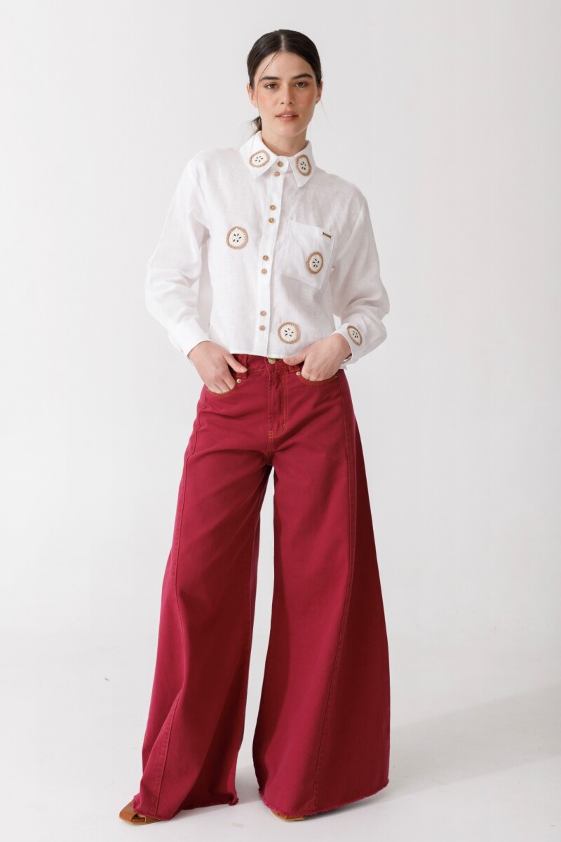 JEAN WIDE XL Fucsia