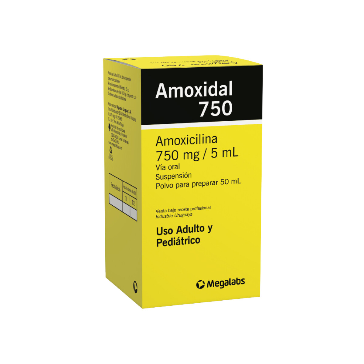 Amoxidal Susp. 750 Mg. 50 Ml. 