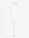 Collares Largos Cubic zirconia Collar Largo Con Dije Mariposa Cubic - Dorado