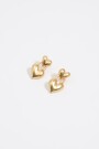 PENDIENTES DOBLE CORAZÓN Oro