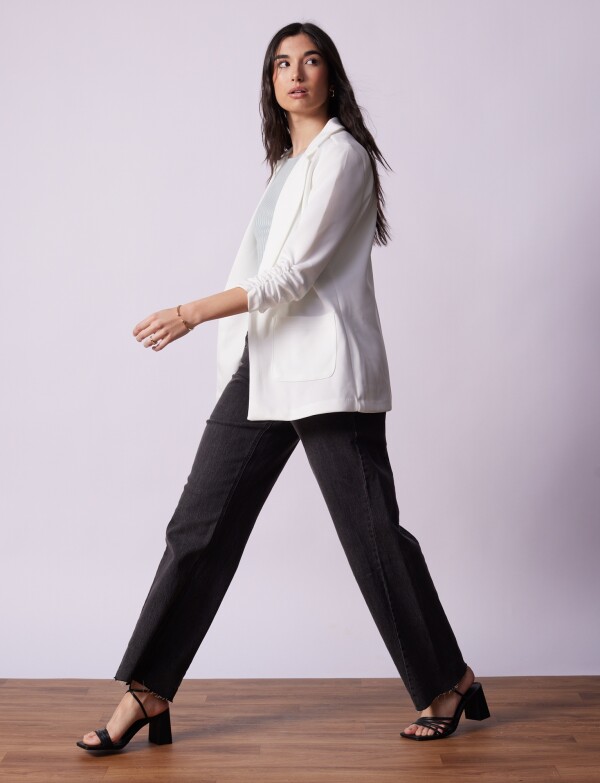 Blazer Manga Frunces CRUDO