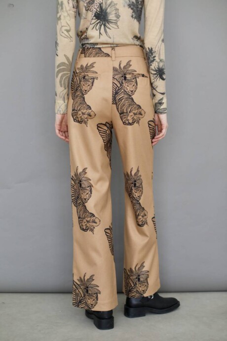 Pantalón Toile de Jouy Beige Pantalón Toile de Jouy Beige