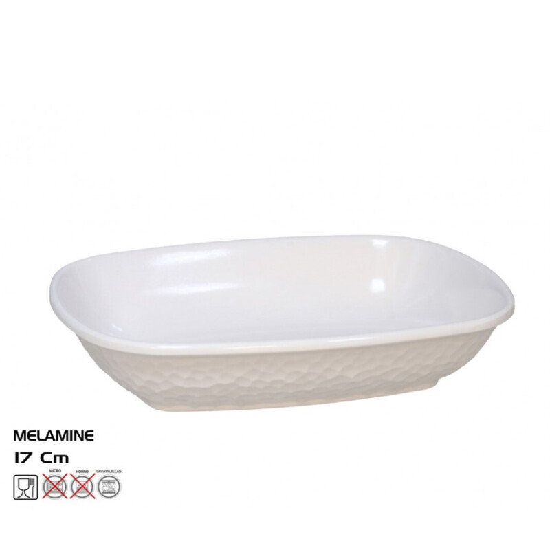 Mini Fuente Diamond 17 x 12,5 cm de Melamina – Blanco MINI FUENTE DIAMOND 17X12.5 - MELAMINA