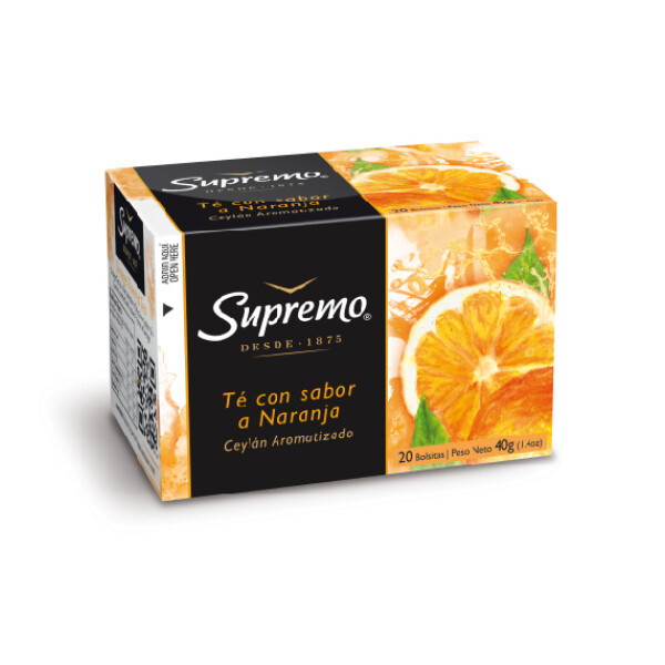 TE SUPREMO NARANJA x 20 sob Unica