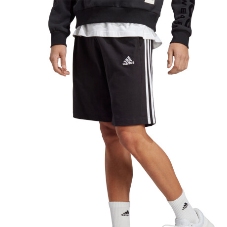 SHORT adidas ESSENTIALS SINGLE JERSEY 3-STRIPES Black