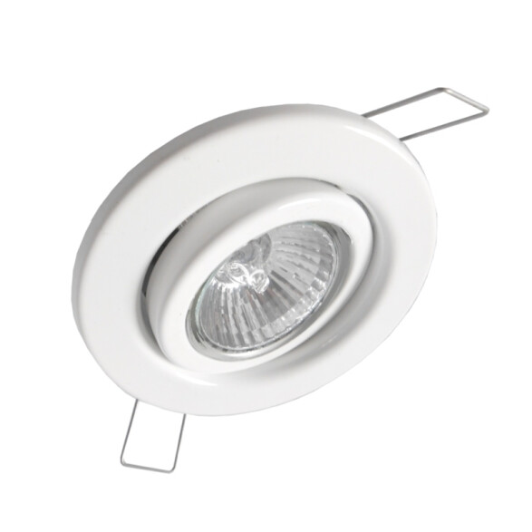 Spot basculante de embutir, color blanco AU5122