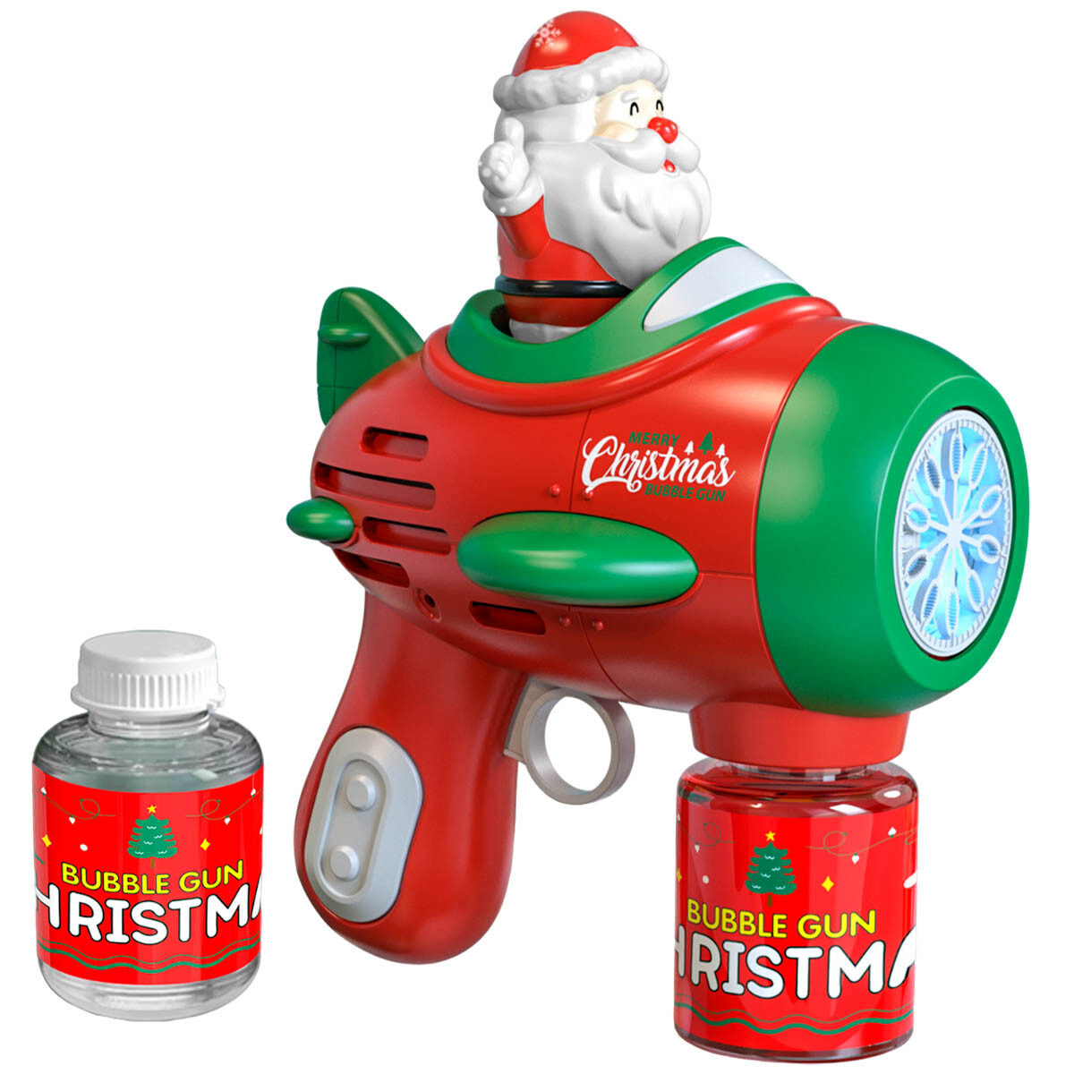 Pistola De Burbujas Navidad Burbujero Automático 