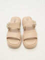 Sandalia Rutand Beige Claro