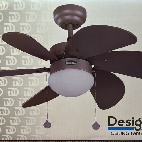 Ventilador de techo 1 luz gris. Cod.7905-4 001