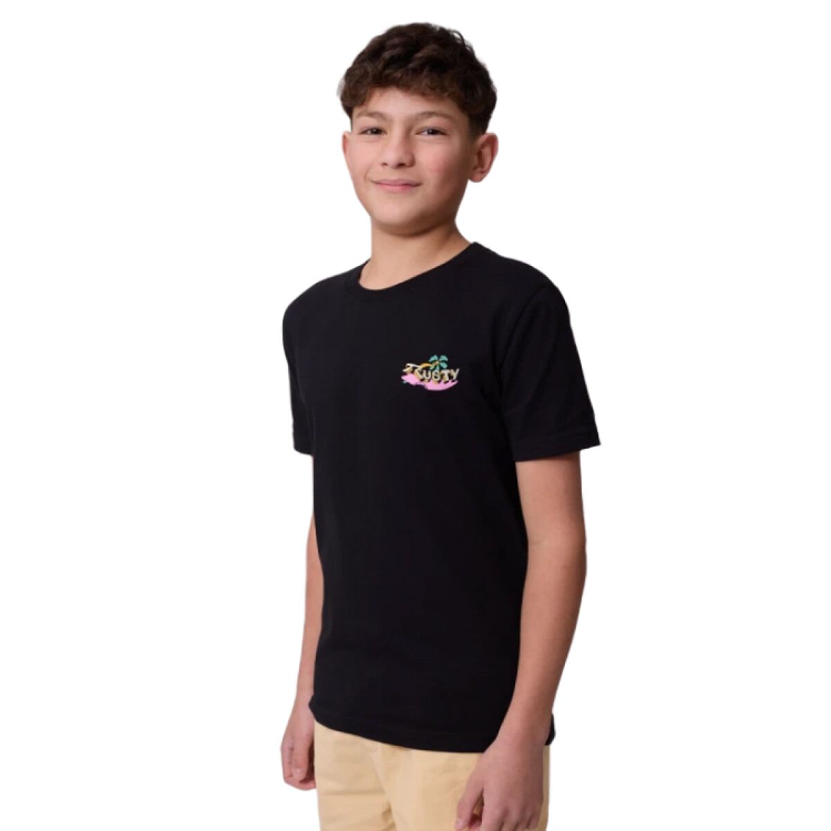 Remera Rusty Quique Niño - Negro 